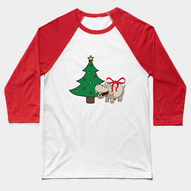 i want a hippopotamus for christmas Baseball T-Shirt by MAGICOART